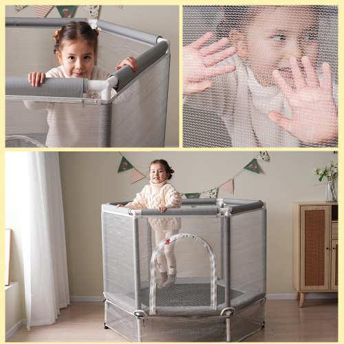 トランポリン ベビーサークル 子供用 安全ネット付き 遊具 633-160 トランポリン ベビーサークル 子供用 安全ネット付き 遊具 633-160