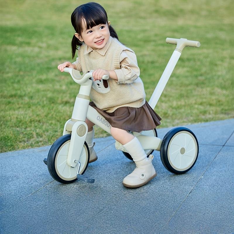 BTM 手押し棒付 三輪車 BTM 三輪車 手押し棒付き 4in1 btm 1歳2歳3歳 三輪自転車 子供