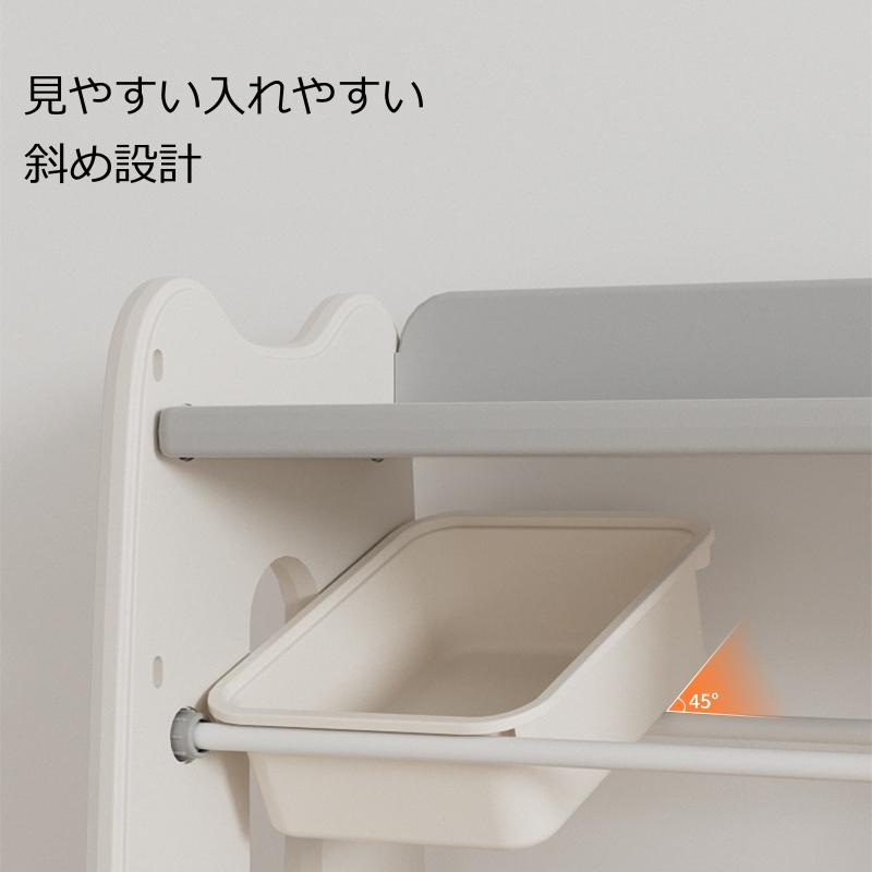 BTM おもちゃ収納 4段 収納ラック キャスター付き おもちゃ箱 BTM おもちゃ収納 4段 収納ラック キャスター付き おもちゃ箱