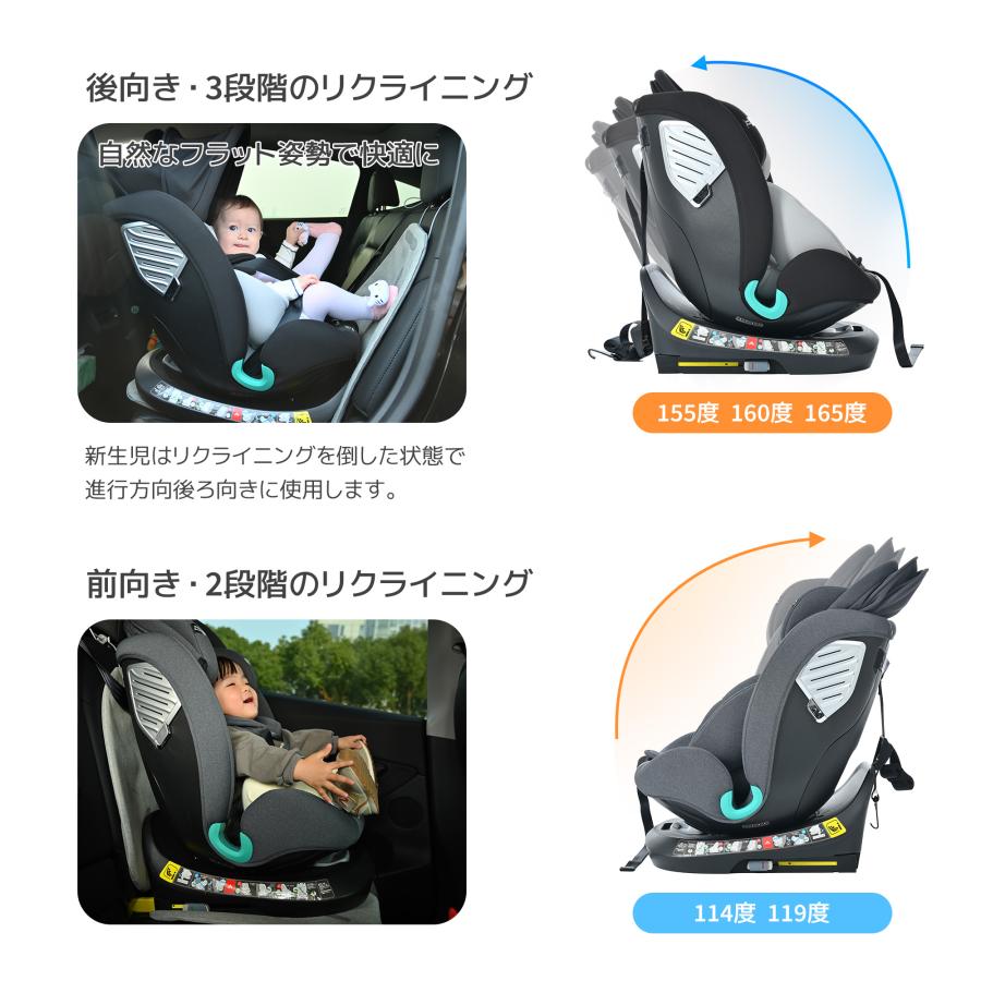 楽天市場】チャイルドシート 新生児 ISOFIX 0歳〜12歳 360度回転式 角度調節可能 キャノピー付き サポートレッグ ジュニアシート  キッズシート ブースターシート ロングユース メッシュ生地 むれにくい 自動車用品 角度調節可能 おでかけ 帰省 ドライブ 出産祝い 赤ちゃん 