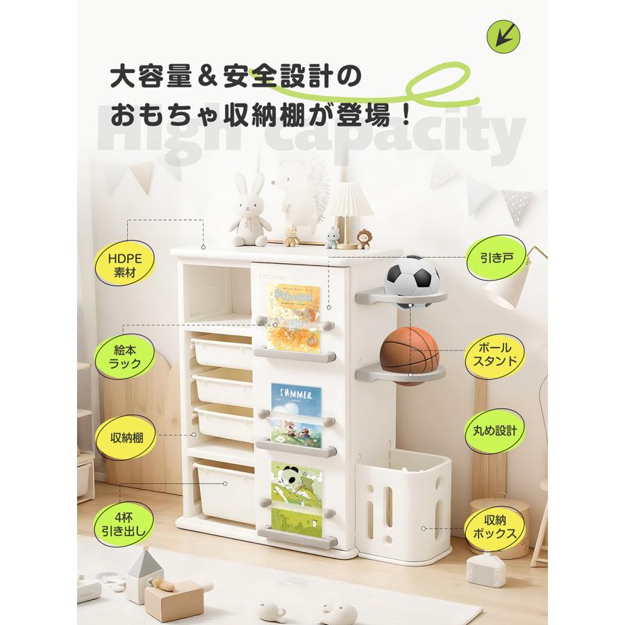 【在庫SALE】 本棚+おもちゃ箱(収納箱) Amazon.co.jp: おもちゃ箱 本棚付き 天然木 収納ボックス/扉付き/大