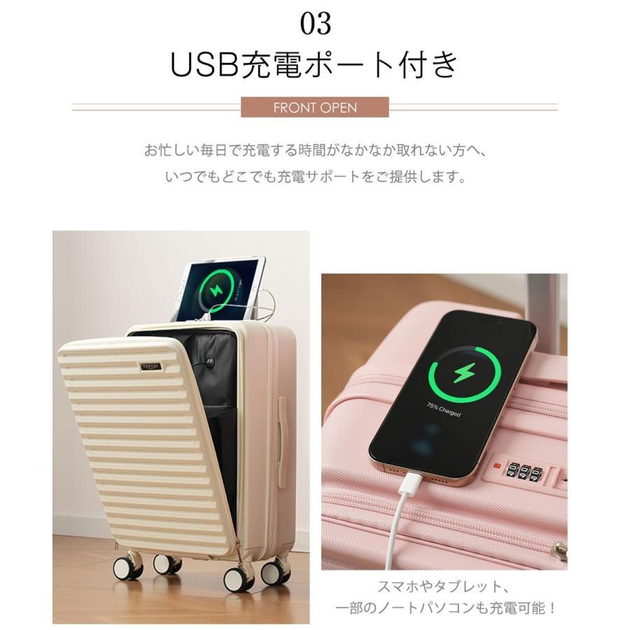 スーツケース フロントオープン 機内持ち込み キャリーバッグ Sサイズ