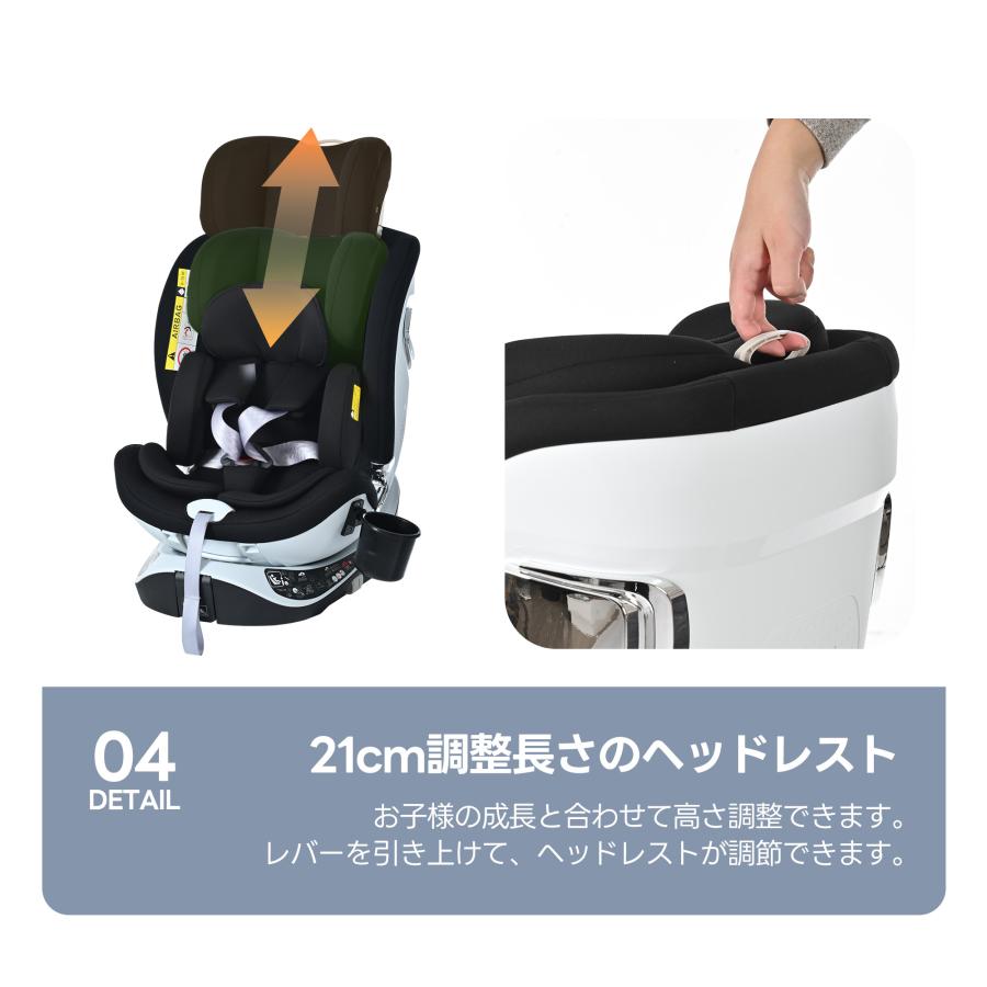 チャイルドシート 新安全基準 R129適合 新生児 ISOFIX 0歳〜12歳 360度
