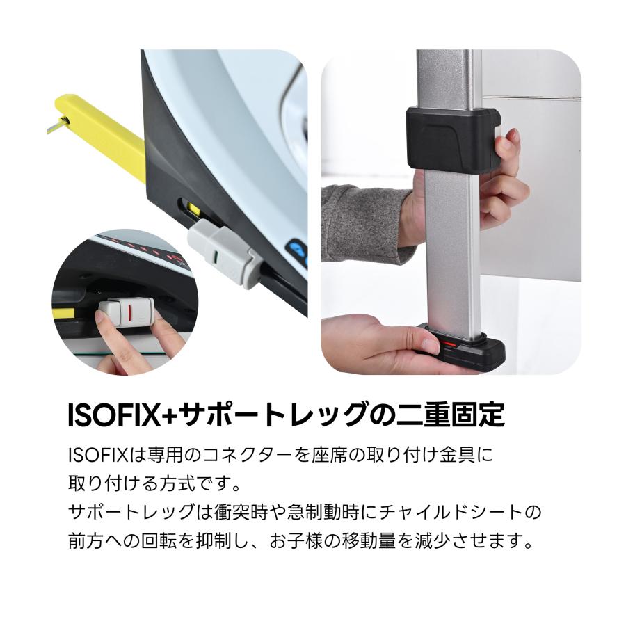 チャイルドシート 新安全基準 R129適合 新生児 ISOFIX 0歳〜12歳 360度 