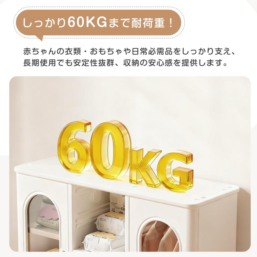 多機能 キッズ用収納キャビネット キッズクローゼット おもちゃ収納