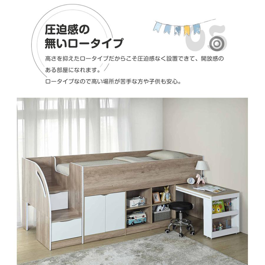BTM システムベッド ロフトベッド 子供 ロータイプ 机付き 大人 BTM システムベッド ロフトベッド 子供 ロータイプ 机付き 大人