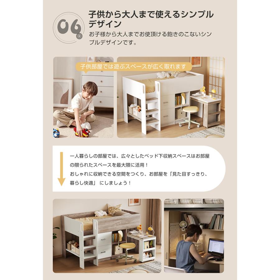 BTM ロフトベッド システムベッド ロータイプ ロフトベット 机 BTM ロフトベッド システムベッド ロータイプ ロフトベット 机