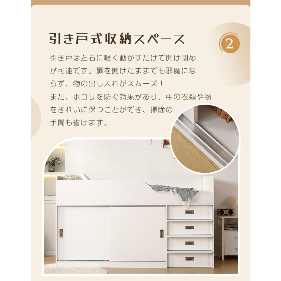 ロフトベッド【値引きあり】 ロフトベッド大人用 デスク付き」の人気 