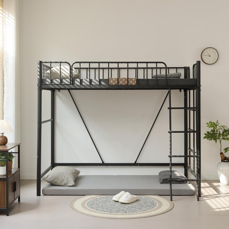 ロフトベッド シングル 収納 ハイタイプ 子供 大人用 パイプベッド