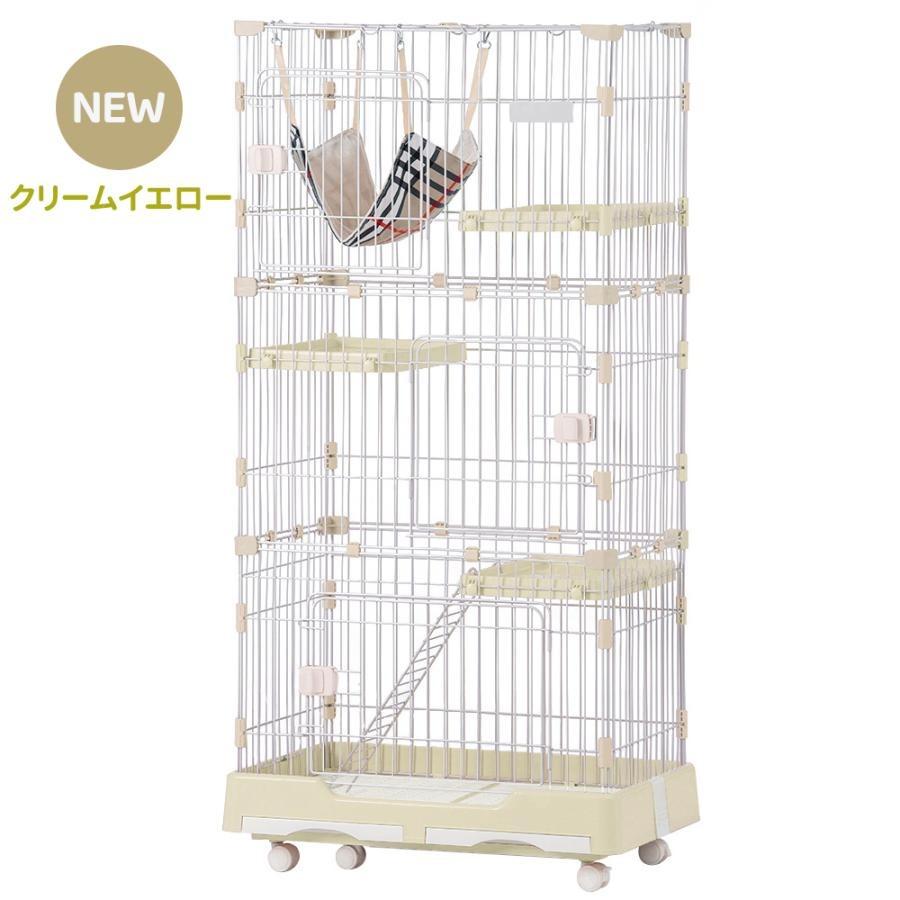 猫 ケージ 3段 キャットケージ ペットケージ キャスター付 猫ゲージ