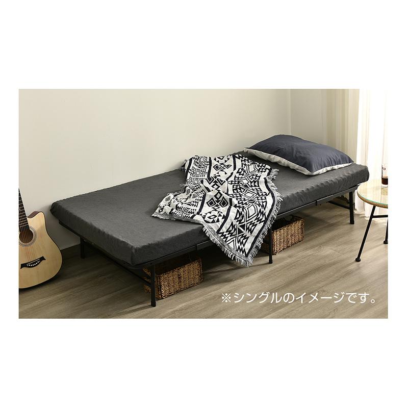 BTM 折りたたみベッド ベッドフレーム セミダブル ベット ベット