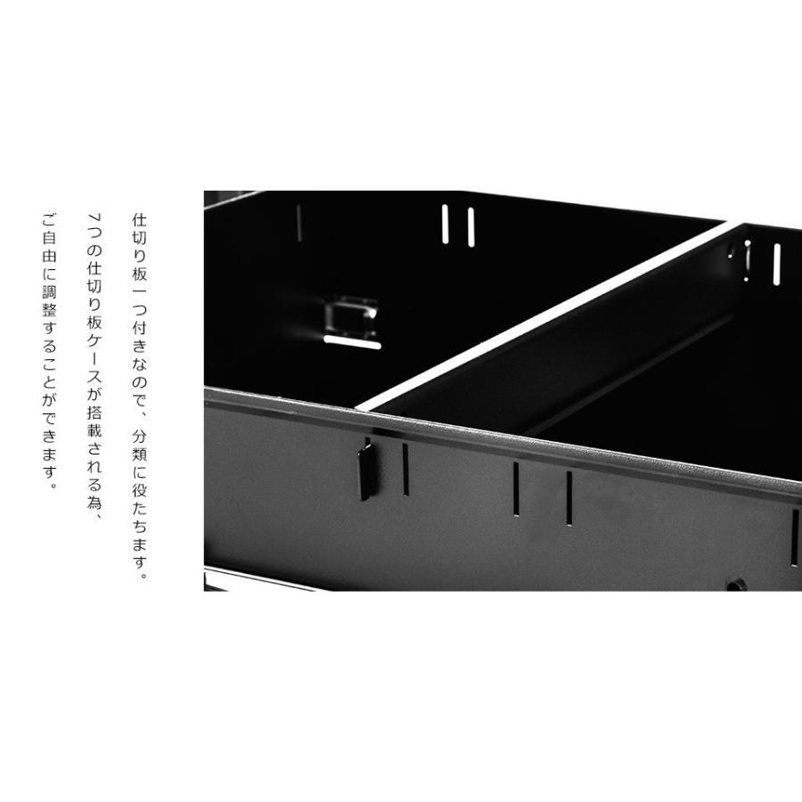 デスクワゴン サイドワゴン 3段 A4 鍵付き 大容量 転落防止 キャスター付き ワゴン ファイル オフィス スチール 収納 事務机 キャビの画像