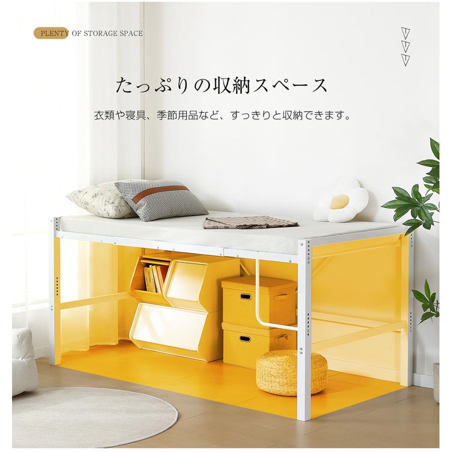 BTM 【限定特価】ロフトベッド ロータイプ ロフトベット パイプベッド