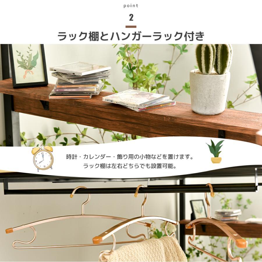 ロフトベッド シングル パイプベッド デスク移動でき 棚 宮付き