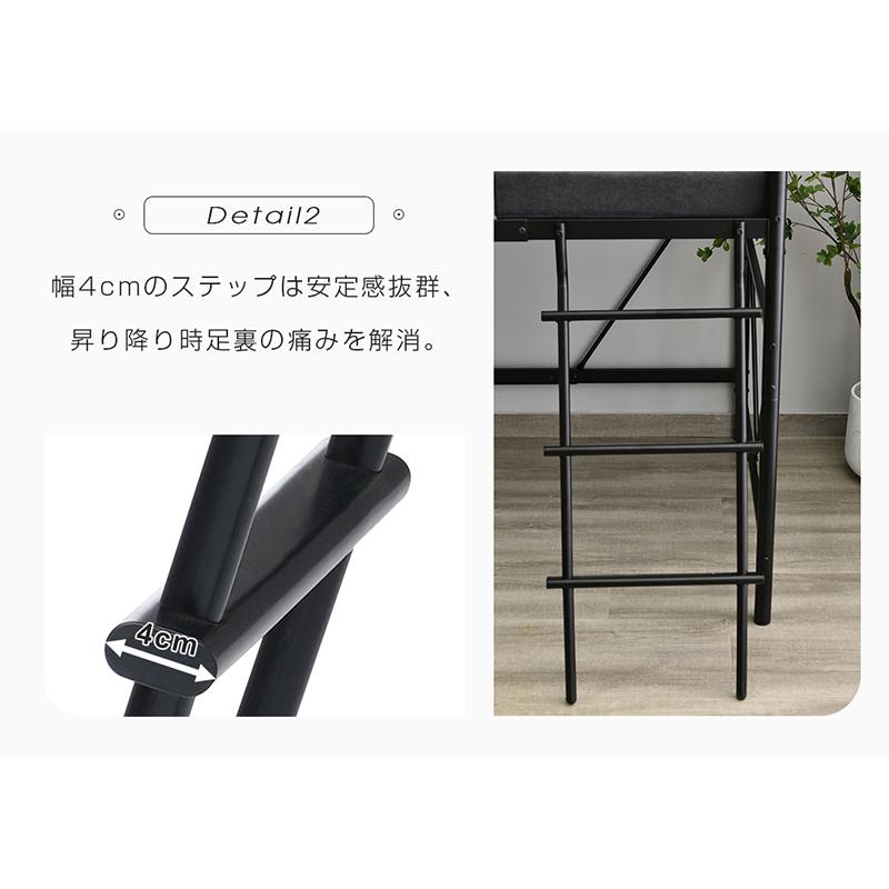 ロフトベッド　ロータイプ　パイプベッド　ブラック　シングル　大阪　手渡し ロフトベッド ロータイプ パイプベッド ブラック シングル 大阪