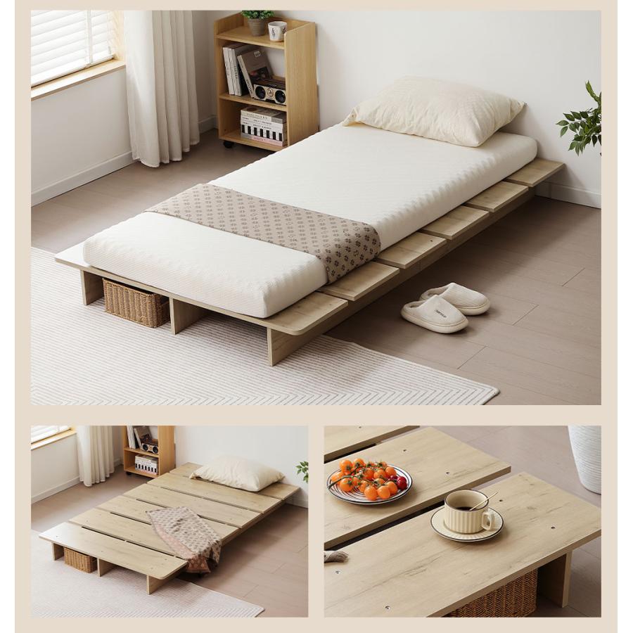 BTM ベッド ベッドフレーム すのこベッド セミダブルベッド