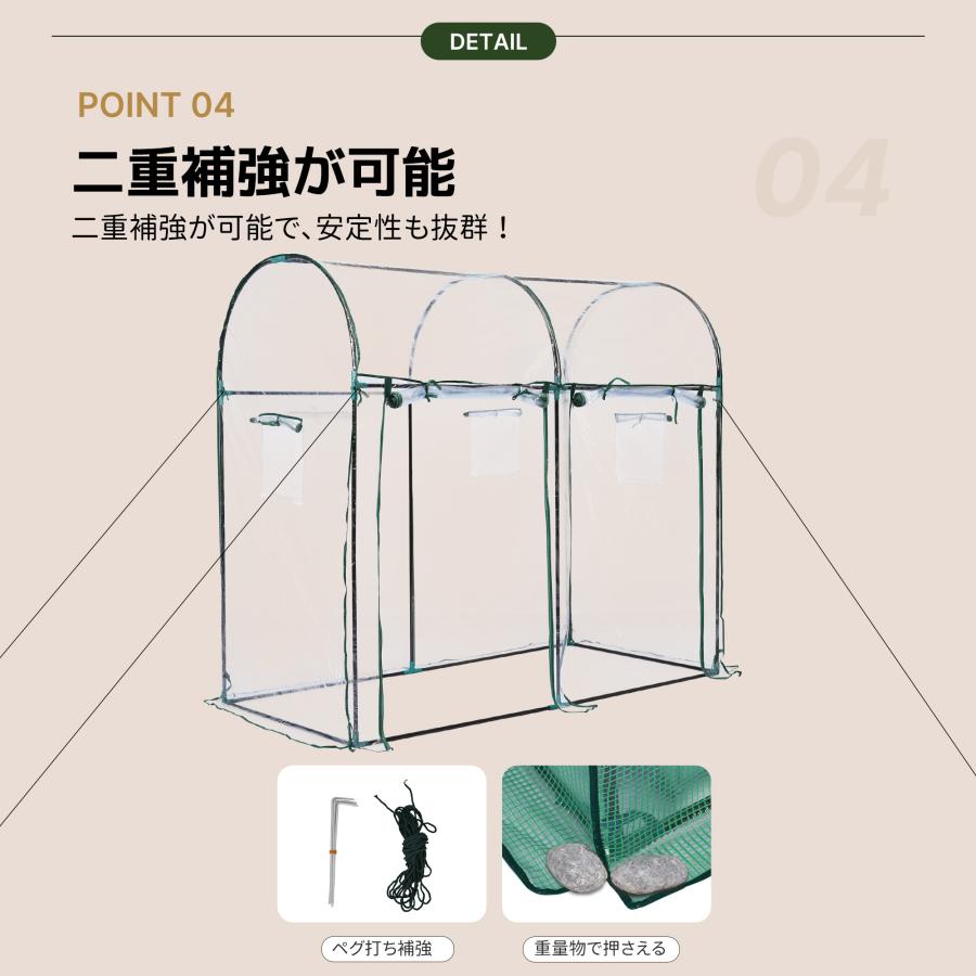 選べる2タイプ】ビニール温室 温室 大型 ビニールハウス PVC/PEン 家庭 