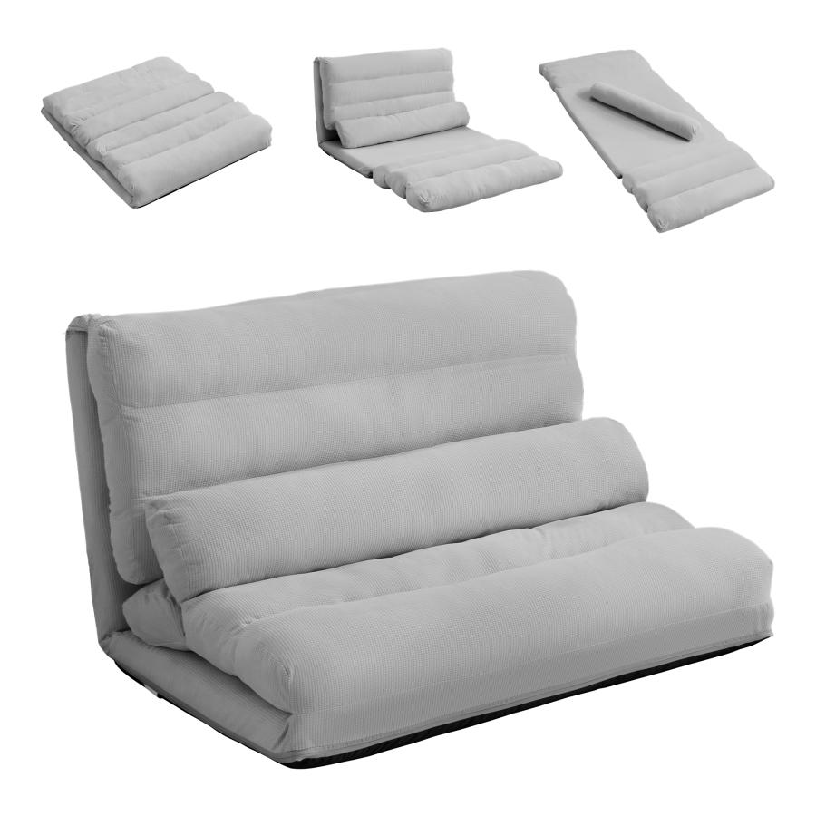 ソファベッド ローソファー 2人掛け 3WAY 幅108cm クッション