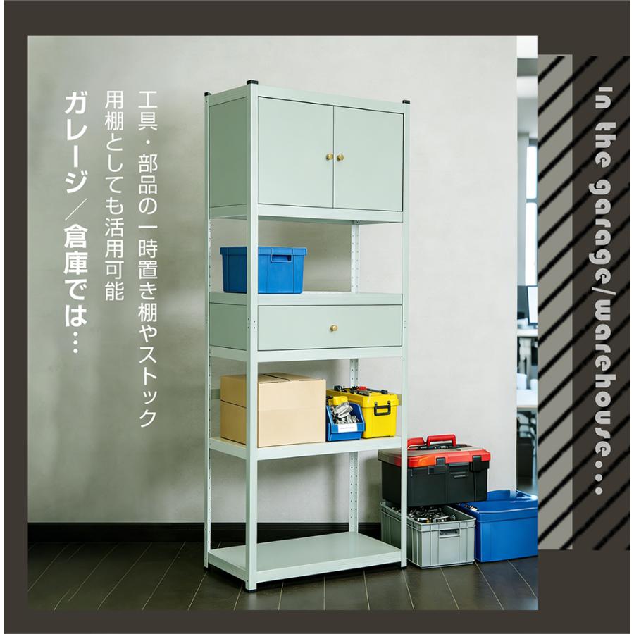 BTM スチールラック 幅60cm 5段 スチールシェルフ キッチンラック 収納