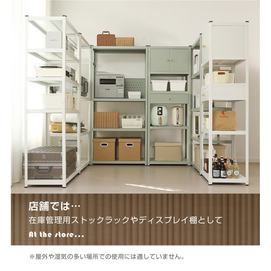 BTM スチールラック 幅60cm 5段 スチールシェルフ キッチンラック 収納