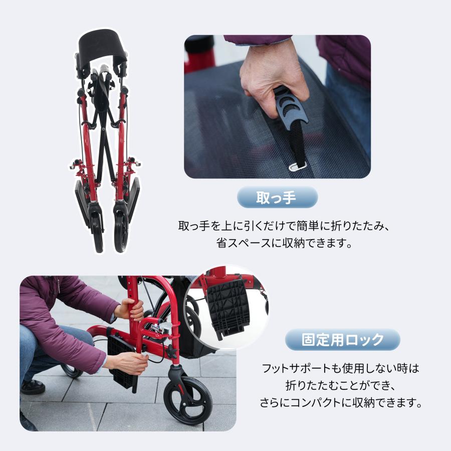 アルミ製☆シルバーカー/車いす両用 歩行器 歩行車 駐車ブレーキ