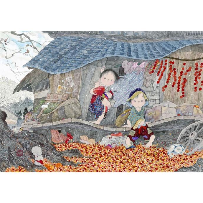 中島潔 レフグラフファイン版画 故郷の雪 : 中島潔・はあとの店 - 通販