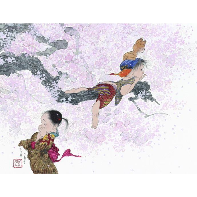 中島潔 レフグラフファイン版画 桜の頃 : 中島潔・はあとの店 - 通販