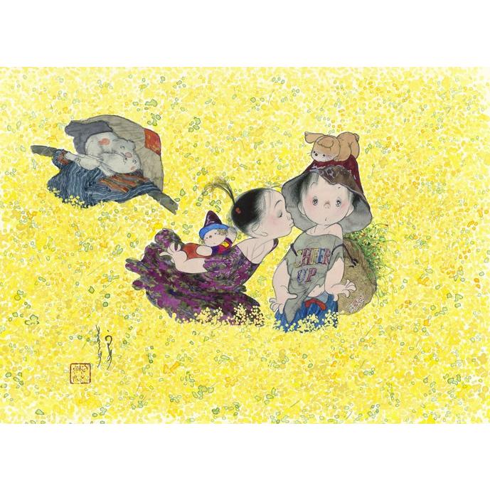 中島潔 レフグラフファイン版画 菜の花畑 : 中島潔・はあとの店 - 通販