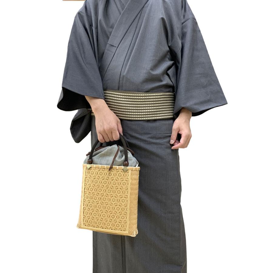 和装 竹かごバッグ 夏 浴衣 着物 小物 京都 和小物さくら 日本製 高級