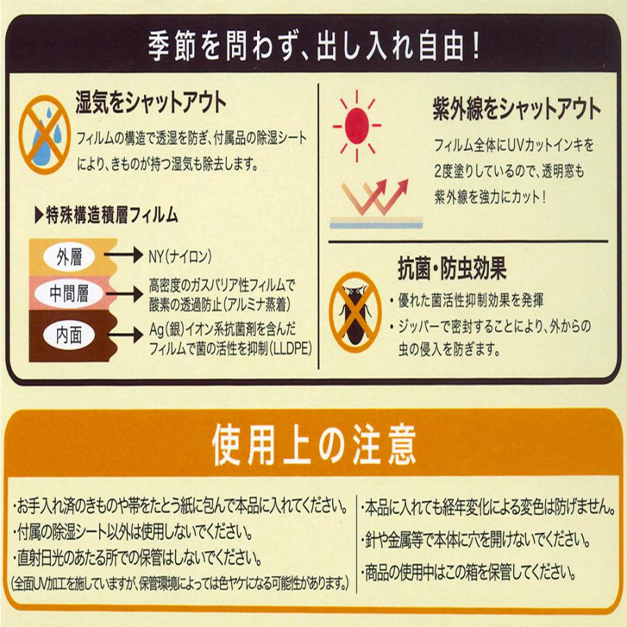 着物 収納パック 保管 キモノの休息 きもの収納パック 除湿シート入 UV