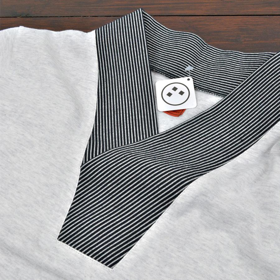 shi bun no san JUBAN Tシャツ 】 男性用 メンズ 襦袢衿Tシャツ 半袖