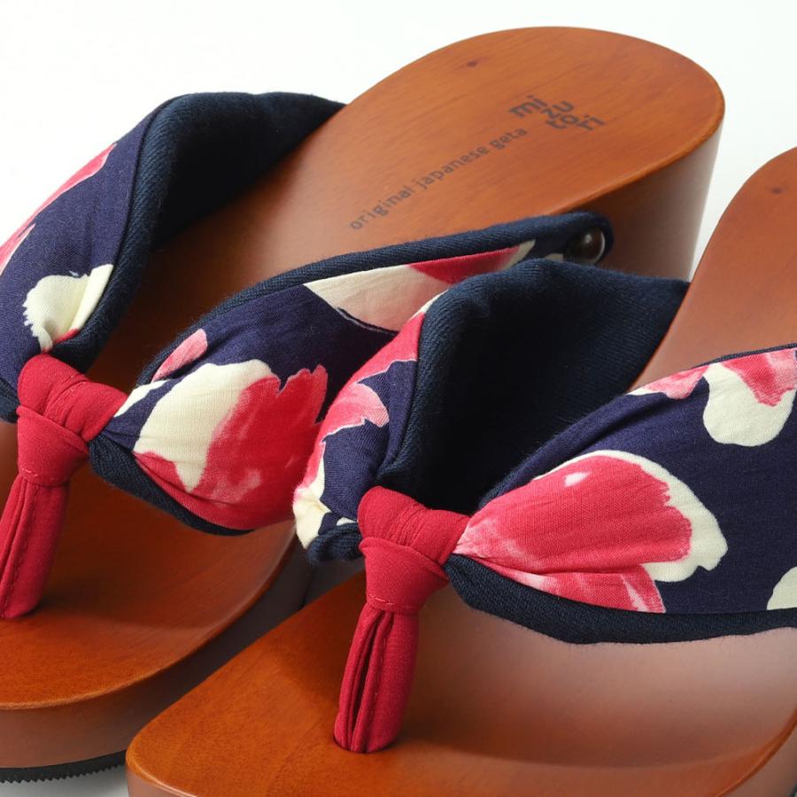 下駄 みずとり 水鳥 mizutori 下駄 hitete 4.5 スタンダード 日本製 げたのみずとり ハイテテ 4.5cmヒール 女性用 レディースの画像