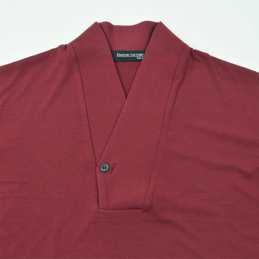 男性用 メンズ 襦袢衿Tシャツ Listo 半袖 Kimono Factory nono 半襦袢
