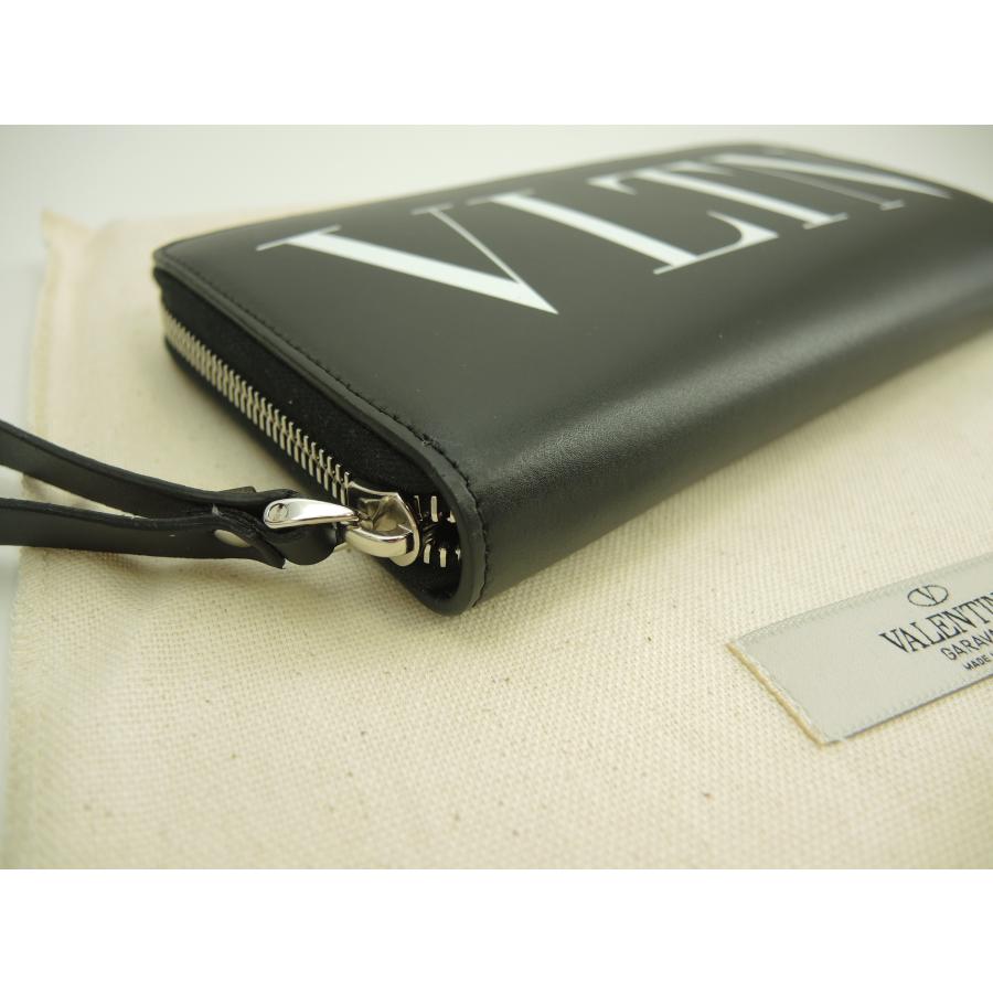 lex VALENTINO ブラック 長財布 ロゴ入り ☆ VALENTINO ☆ ロゴ付き 長財布 【多色在庫】 (VALENTINO/長財布