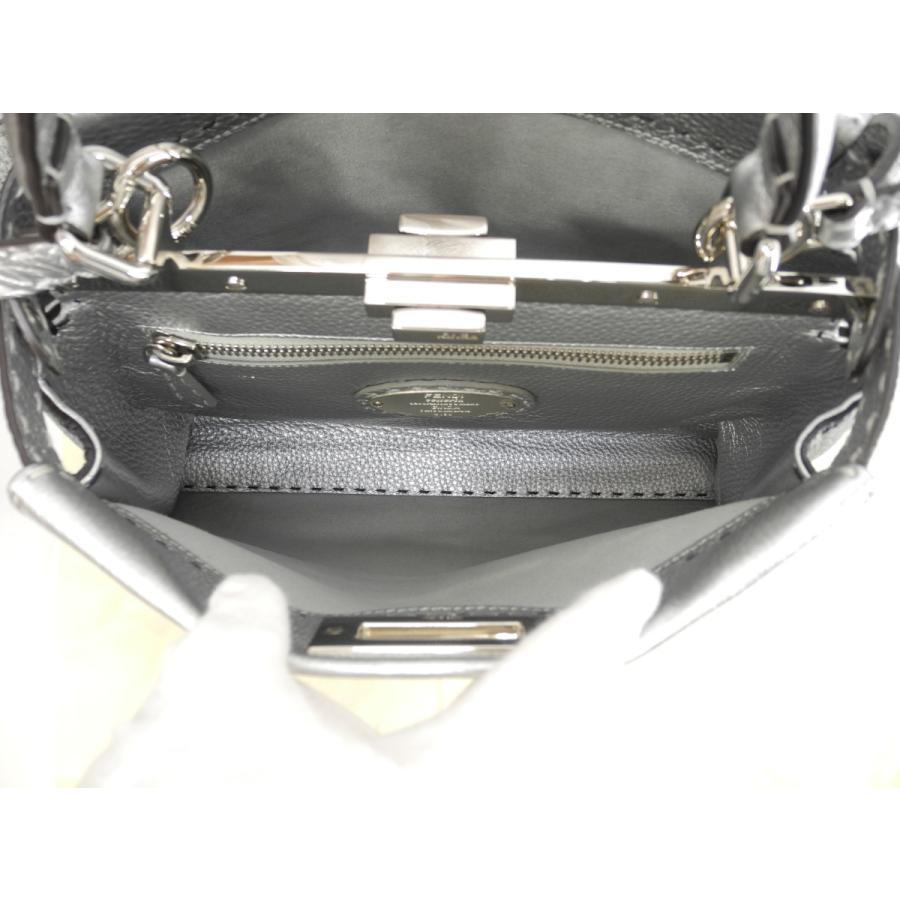 PEEKABOO フェンディ ピーカブー 銀座限定 セレリア紺銀 ハンドバッグ