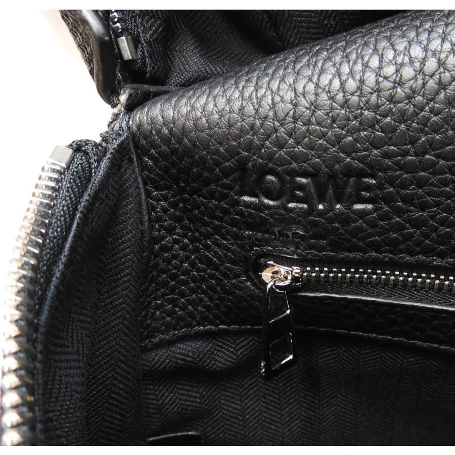 売れ筋ランキングも Tバックパック ロエベ レザー黒 未使用 メンズリュックサック バッグ