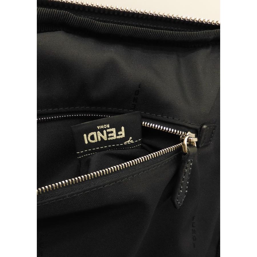 FENDI（フェンディ） キャリーバッグ モンスター ナイロン/レザー黒 