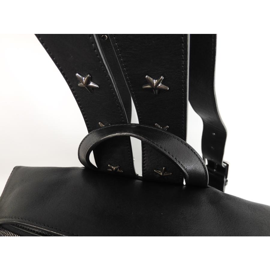 JIMMY CHOO ジミーチュウ レノックス スタースタッズレザー黒 JIMMY CHOO ジミーチュウ レノックス スタースタッズレザー黒
