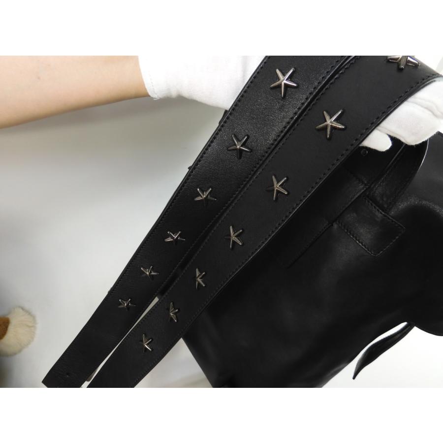 JIMMY CHOO ジミーチュウ レノックス スタースタッズレザー黒 JIMMY CHOO ジミーチュウ レノックス スタースタッズレザー黒