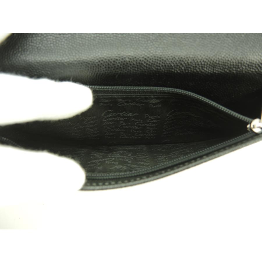 国内正規販売店の通販 カルティエ 長財布 サントス ドゥ 黒 リザード型