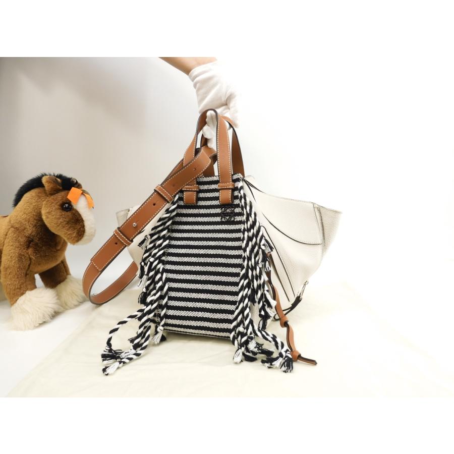 Hammock（LOEWE） ロエベ ハンモックスモール ボーダーフリンジ レザー 