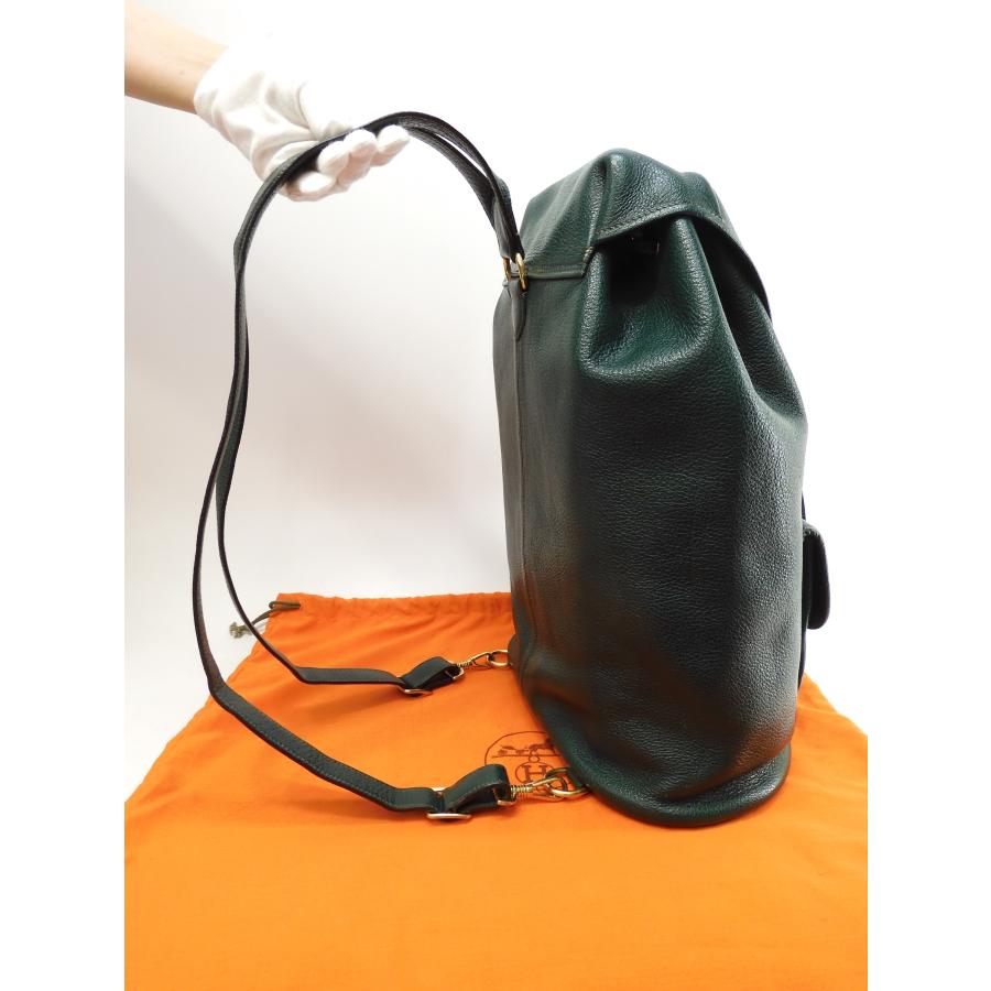 HERMES（エルメス） バックパック バーデン ブッフルスキッパ緑