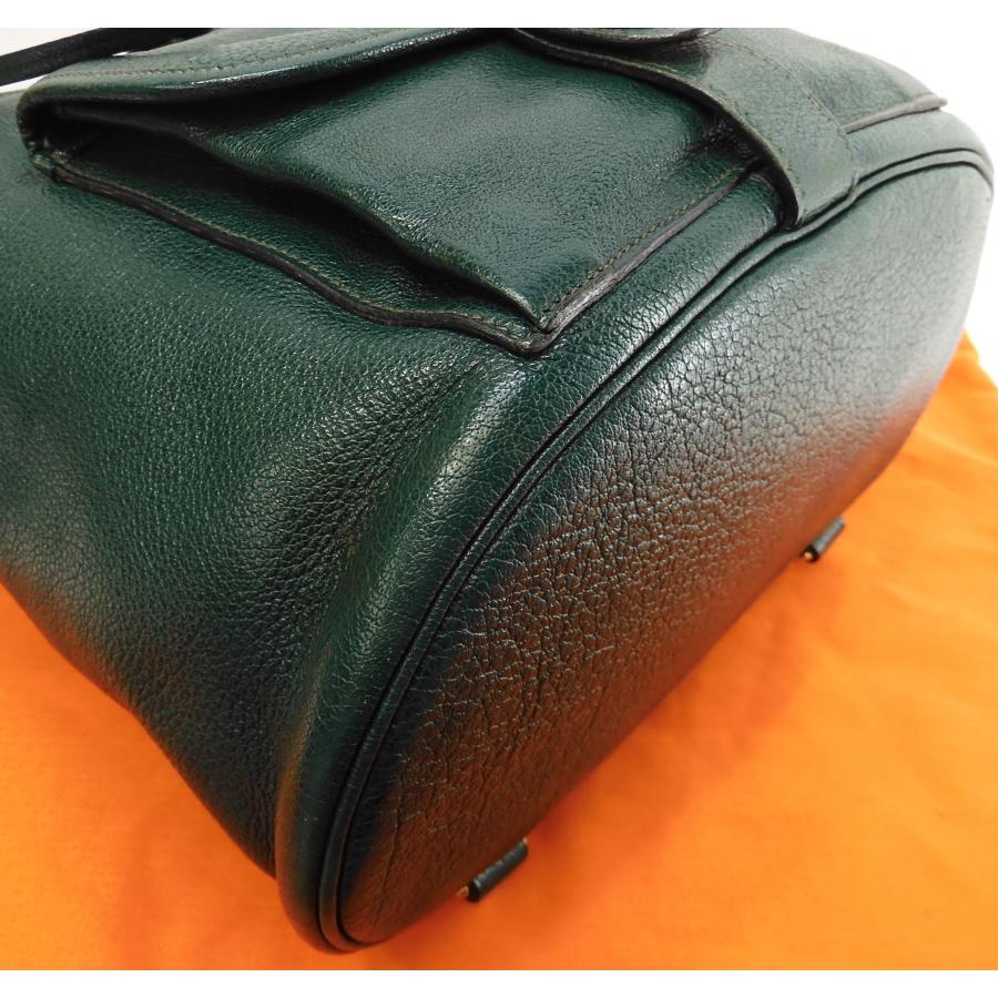 非売品　HERMES エルメス グリーン　リュック 　未使用 HERMES（エルメス） バックパック バーデン ブッフルスキッパ緑