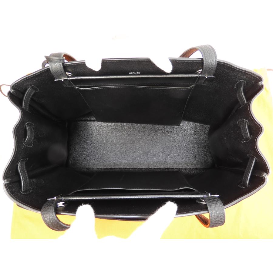 HERMES エルメス カバナ トゴ黒 シルバー金具 トートバッグ ショルダー 