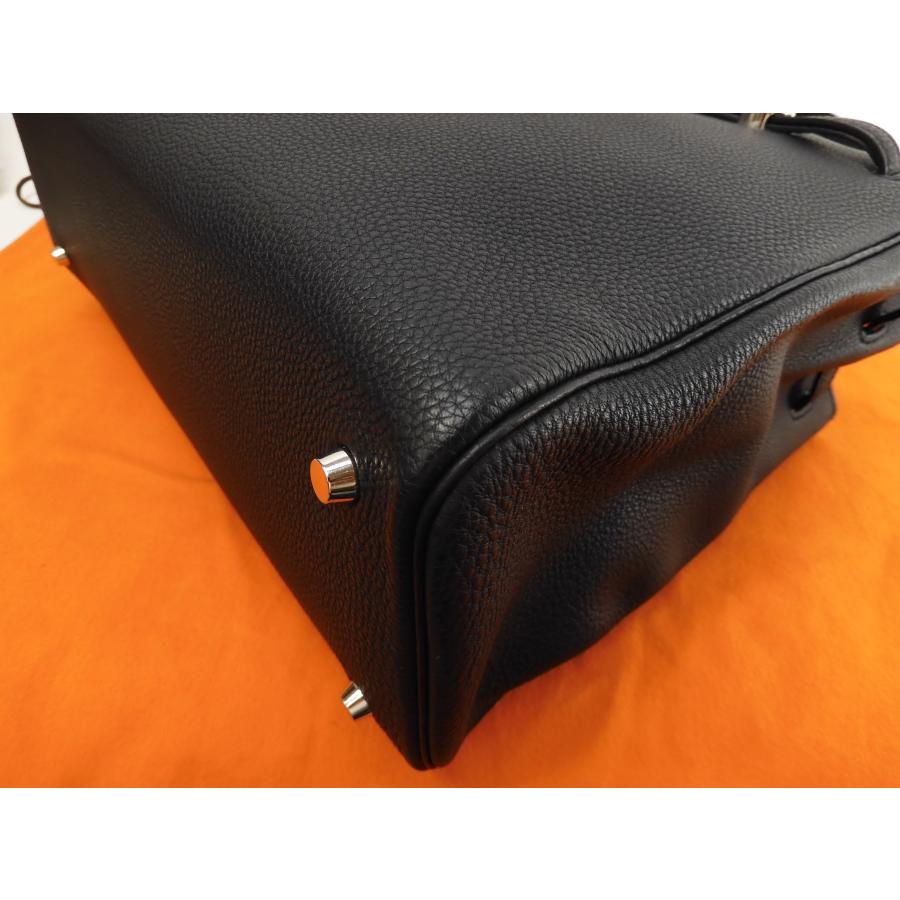 HERMES エルメス カバナ トゴ黒 シルバー金具 トートバッグ ショルダー 