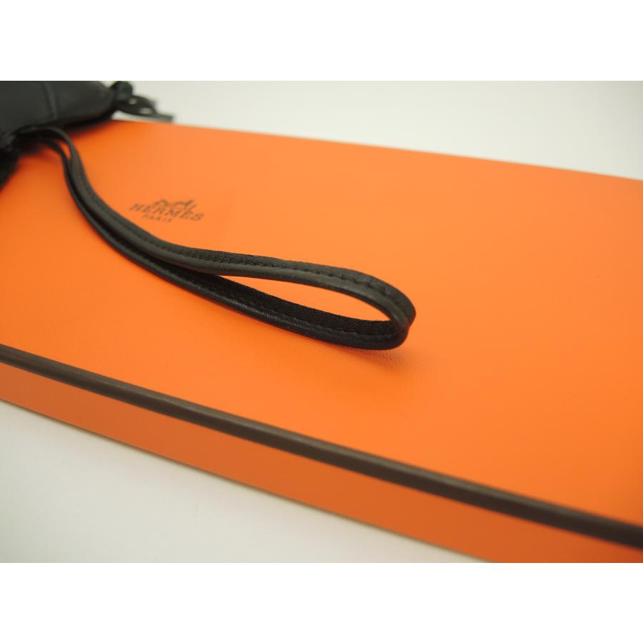 HERMES エルメス ロデオMM アニューミロ 黒 バッグチャーム 