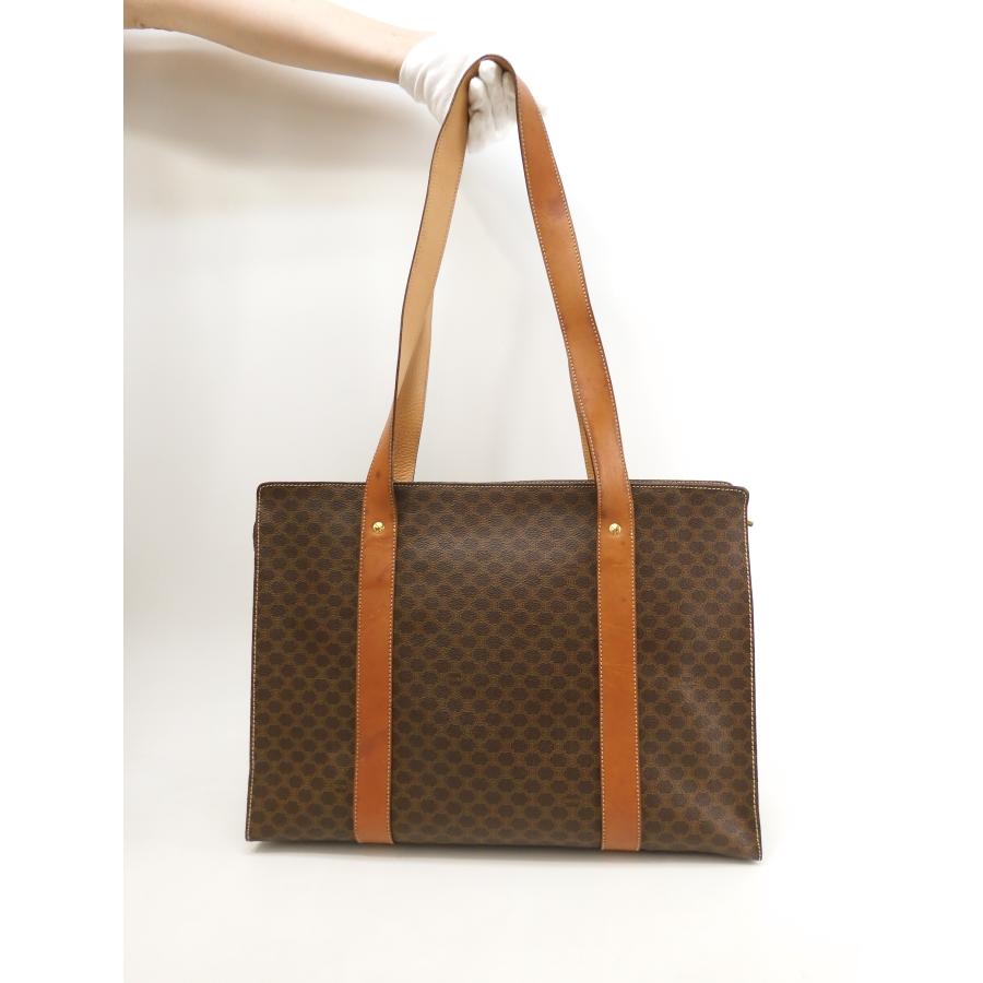 CELINE セリーヌ マカダム柄 トートバッグ トリオンフ セリーヌ トートバッグ マカダム トリオンフ茶 ショッピング