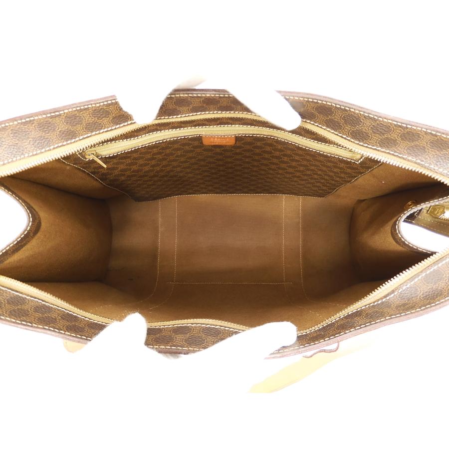 CELINE セリーヌ　トートバッグ　ショルダー　肩掛け　マカダム　トリオンフ CELINE オールドセリーヌ ショルダーバッグ 金ロゴ マカダム