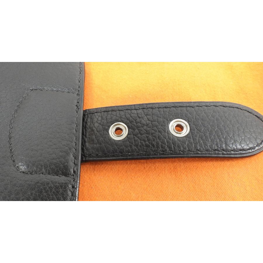 HERMES エルメス サックアデペッシュ41 フィヨルド黒 メンズ書類 HERMES エルメス サックアデペッシュ41 フィヨルド黒 メンズ書類