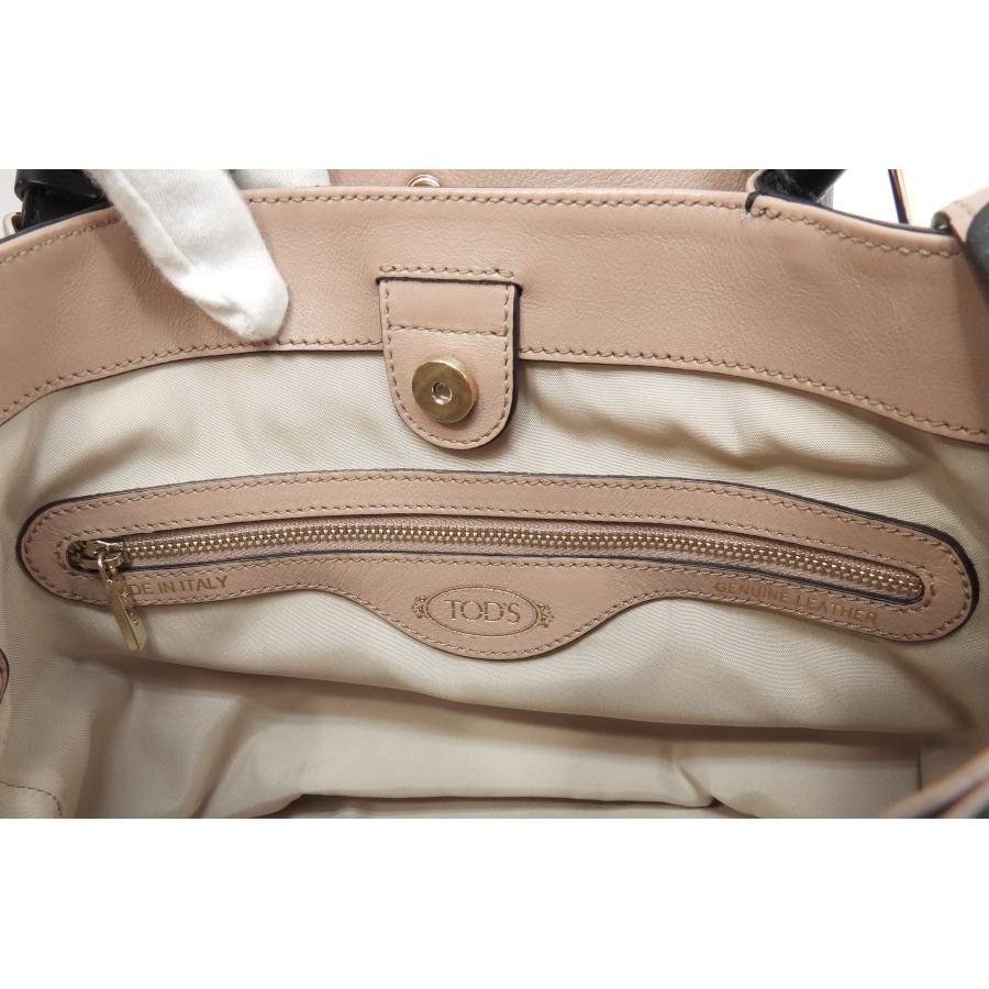 TOD'S（トッズ） ミニトートバッグ レザー黒 ショルダーストラップ付